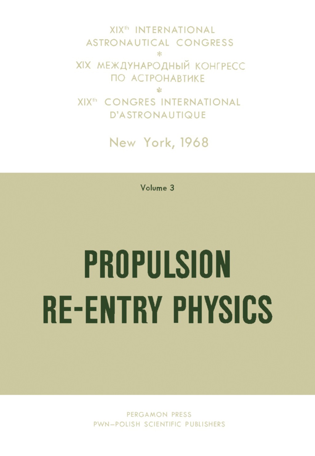 Propulsion Re-Entry Physics Proceedings  â€“ PDF/EPUB Version Downloadable