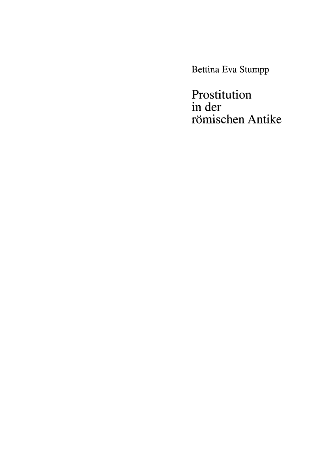 Prostitution in der rÃ¶mischen Antike 1st Edition â€“ PDF/EPUB Version Downloadable