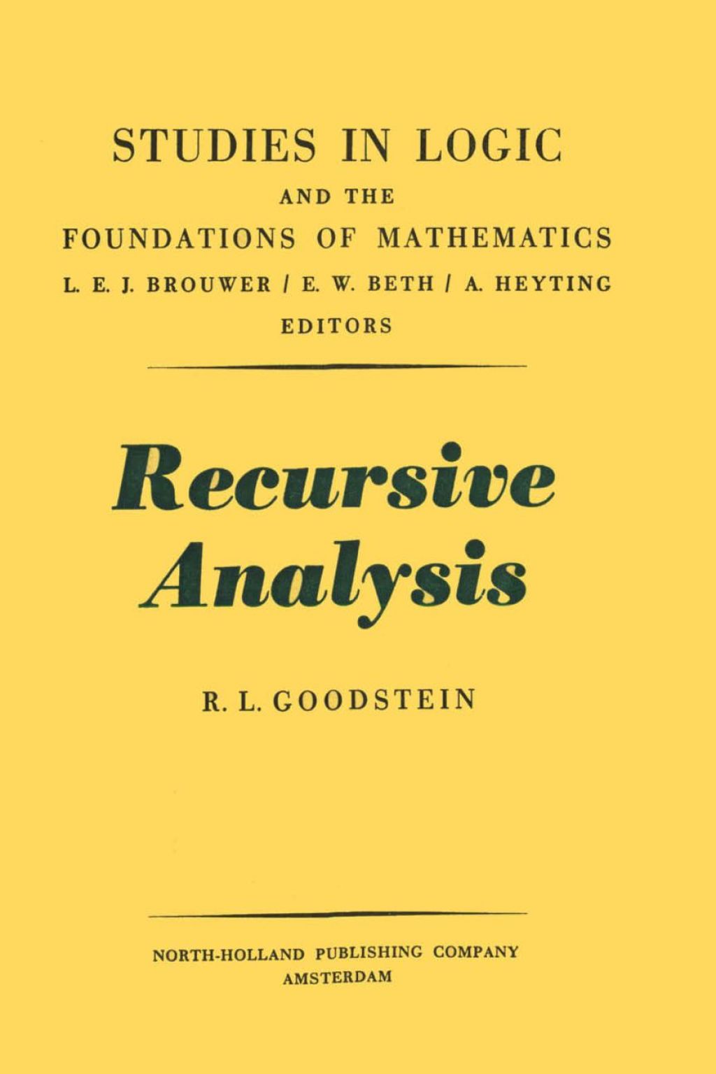 Provability, Computability and Reflection  â€“ PDF/EPUB Version Downloadable