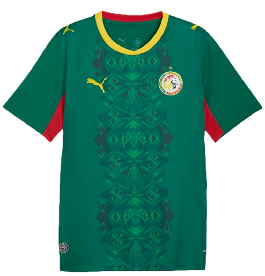 Senegal 2026 Away Football Shirt Wild Green-Red
