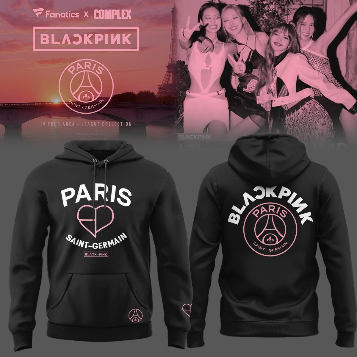 PSG x BLACKPINK Limited Edition 2025 New Hoodie