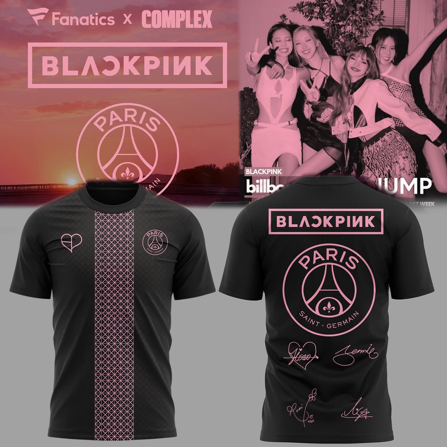 PSG x BLACKPINK Limited Edition 2025 New T-shirt