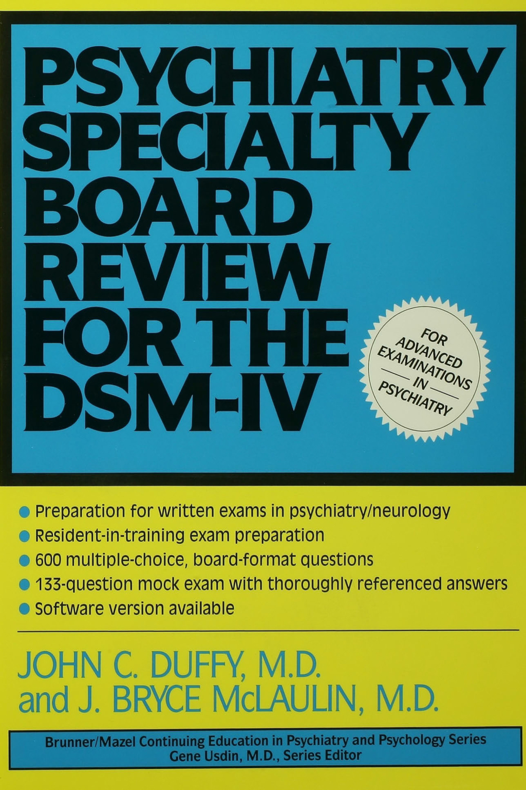 Psychiatry Specialty Board Review For The DSM-IV 1st Edition â€“ PDF/EPUB Version Downloadable