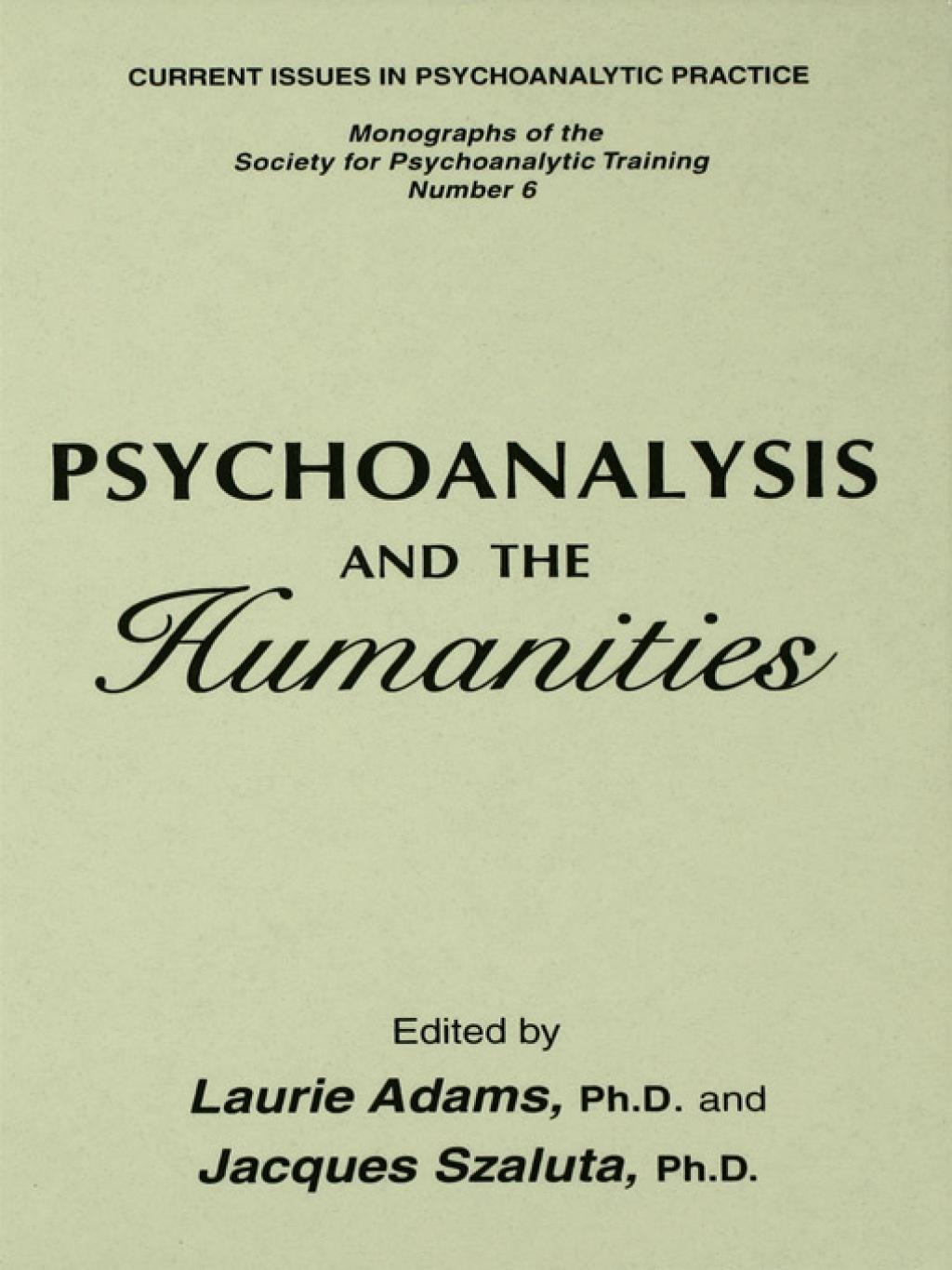 Psychoanalysis And The Humanities 1st Edition â€“ PDF/EPUB Version Downloadable