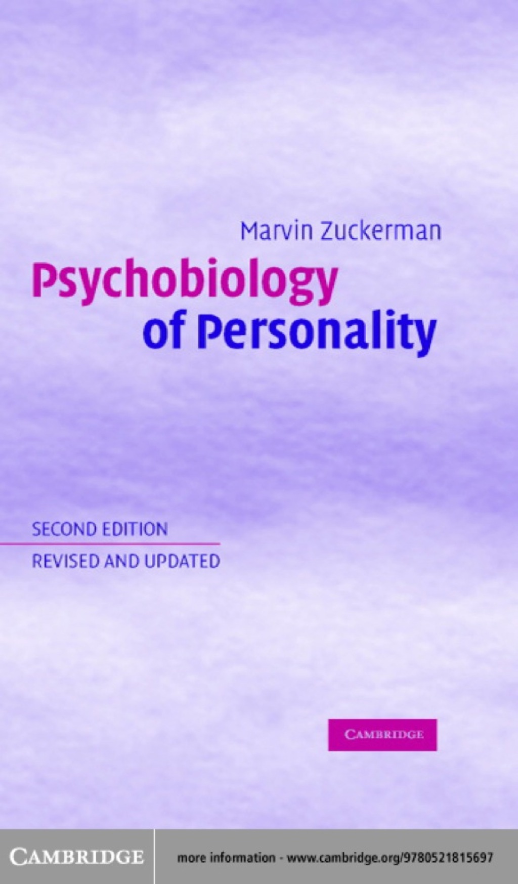 Psychobiology of Personality 2nd Edition â€“ PDF/EPUB Version Downloadable