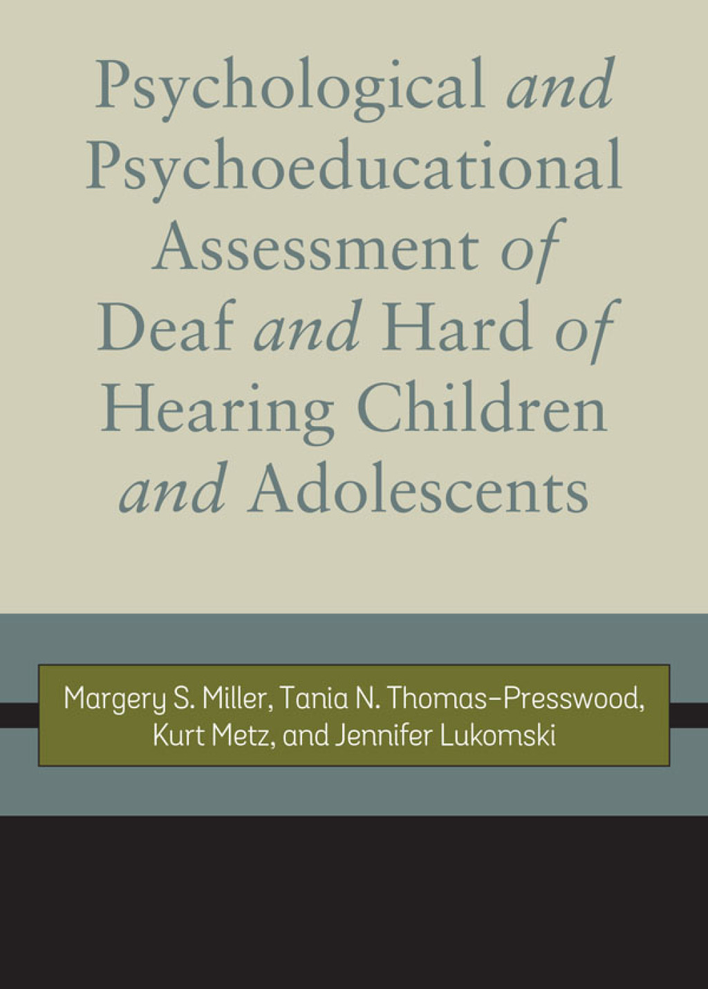 Psychological and Psychoeducational Assessment of Deaf and Hard of Hearing Children and Adolescents - (PDF/EPUB Version)