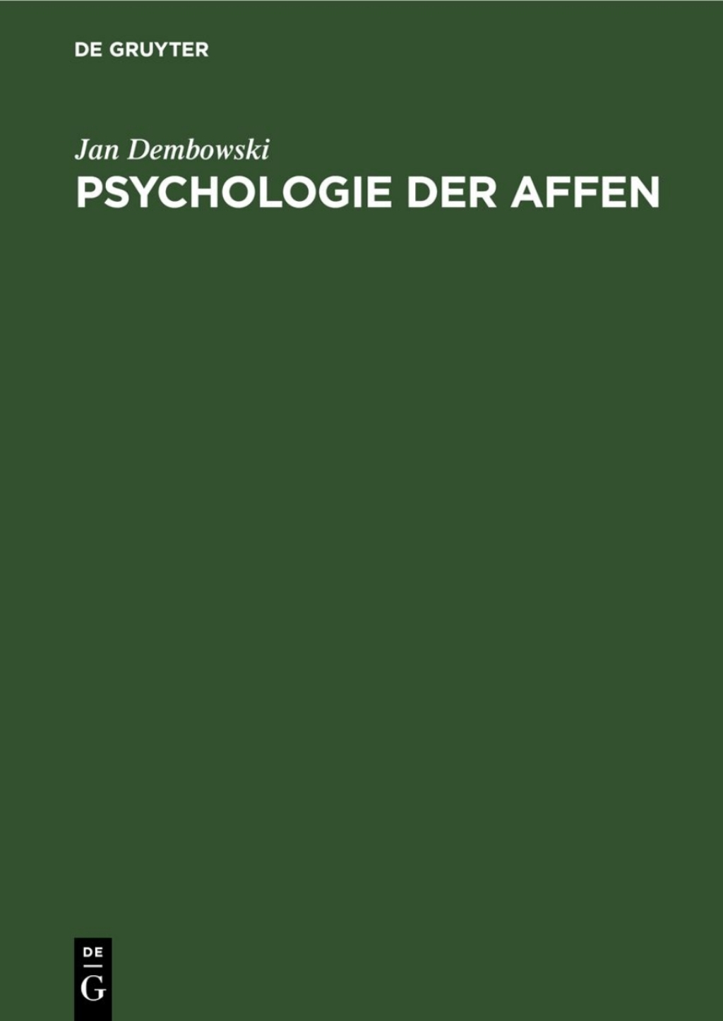 Psychologie der Affen 1st Edition â€“ PDF/EPUB Version Downloadable