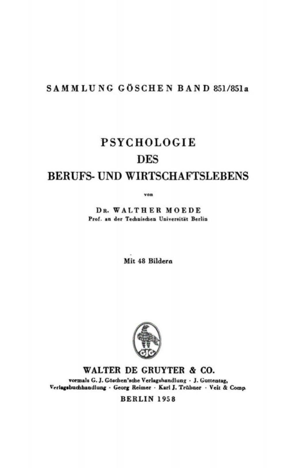 Psychologie des Berufs- und Wirtschaftslebens 1st Edition â€“ PDF/EPUB Version Downloadable