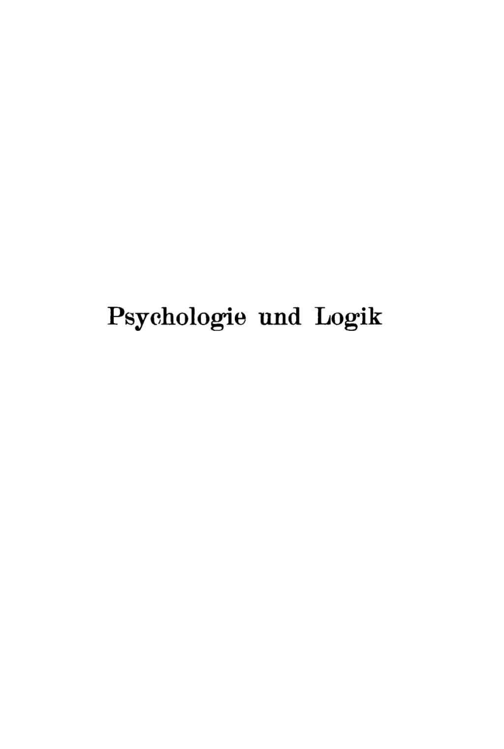 Psychologie und Logik 3rd Edition â€“ PDF/EPUB Version Downloadable