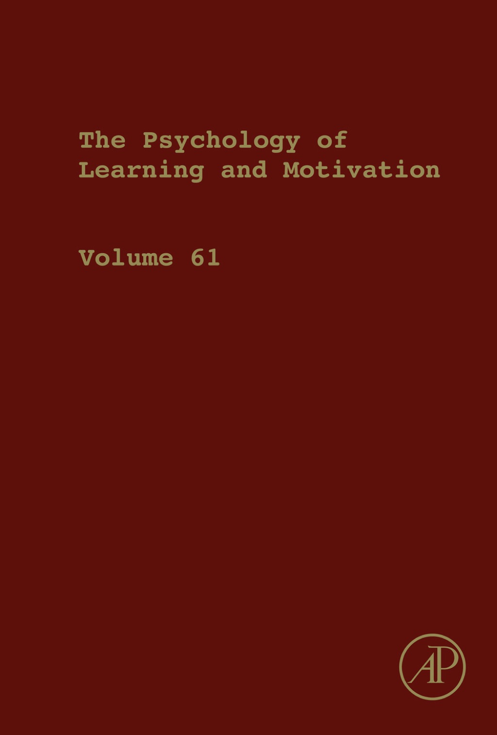 Psychology of Learning and Motivation  â€“ PDF/EPUB Version Downloadable