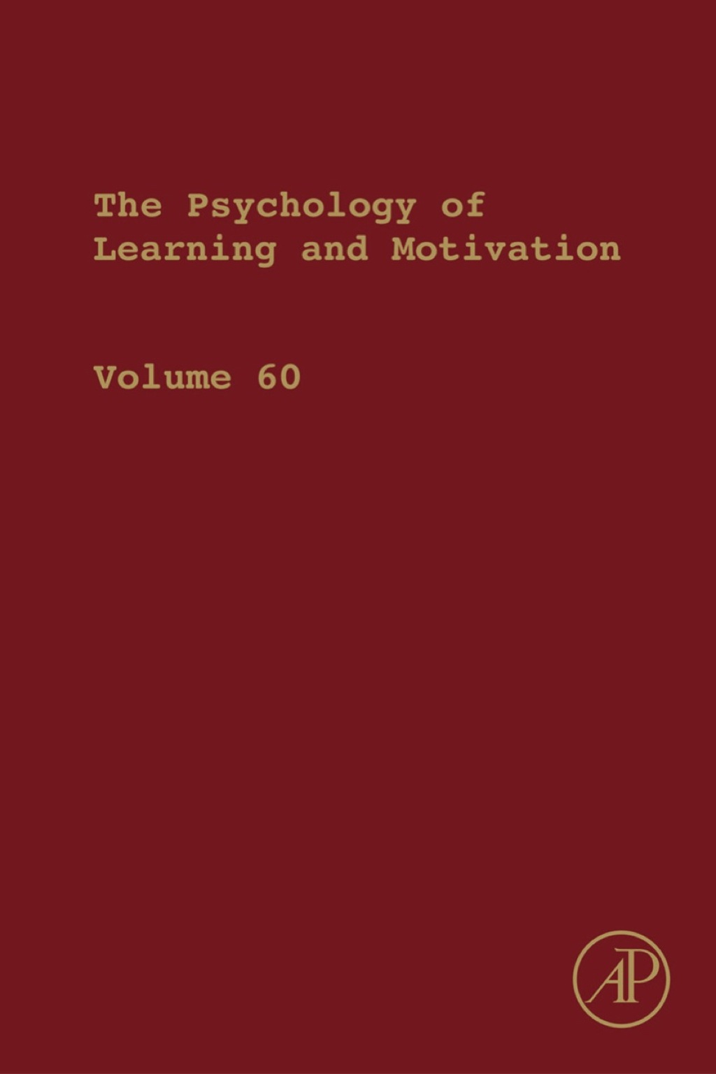 Psychology of Learning and Motivation  â€“ PDF/EPUB Version Downloadable