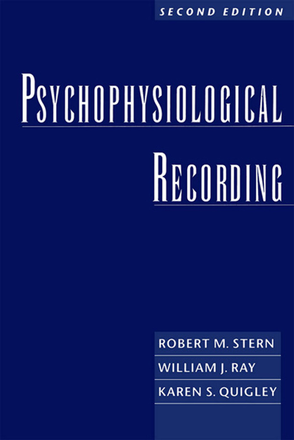 Psychophysiological Recording 2nd Edition â€“ PDF/EPUB Version Downloadable