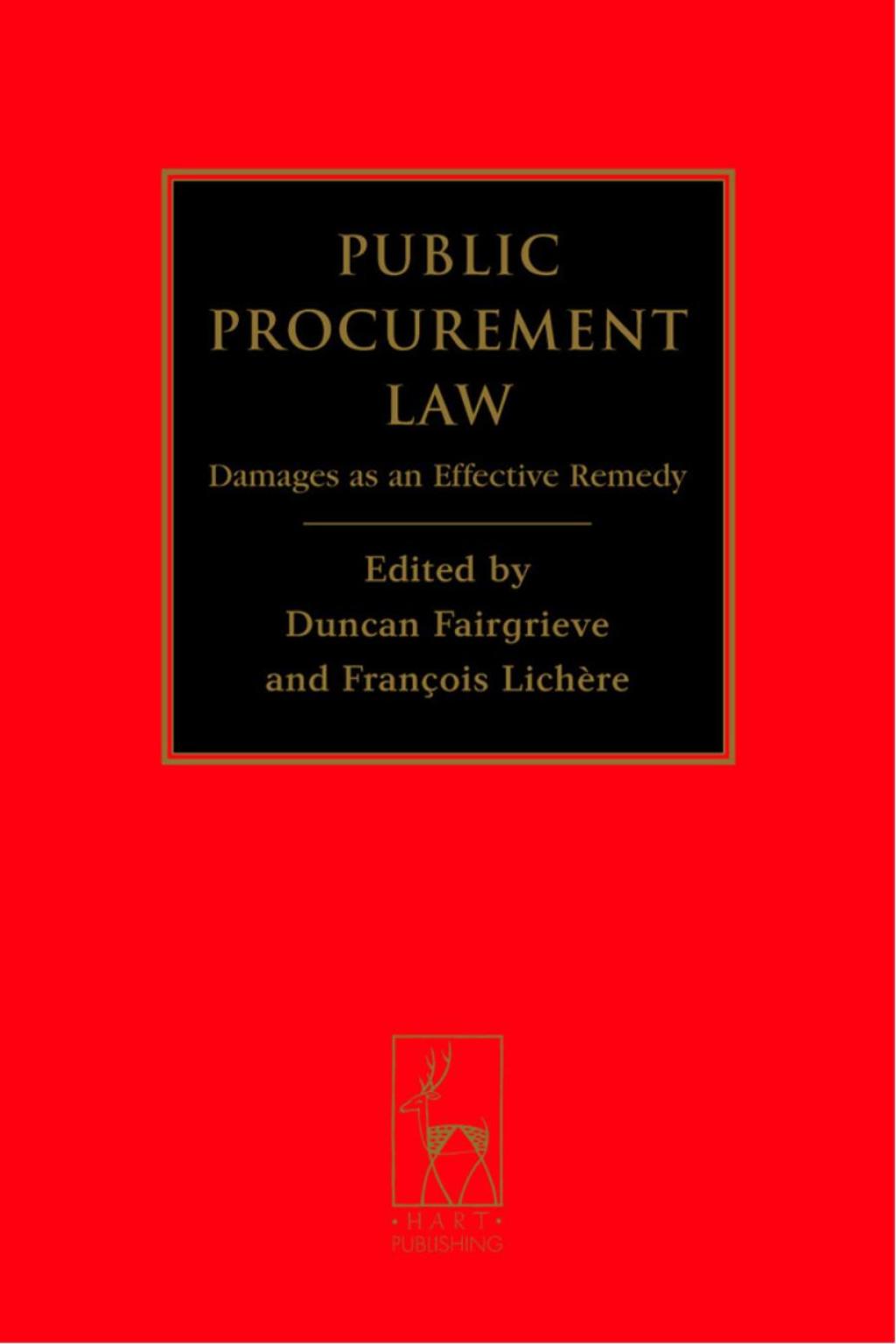 Public Procurement Law Damages as an Effective Remedy 1st Edition â€“ PDF/EPUB Version Downloadable