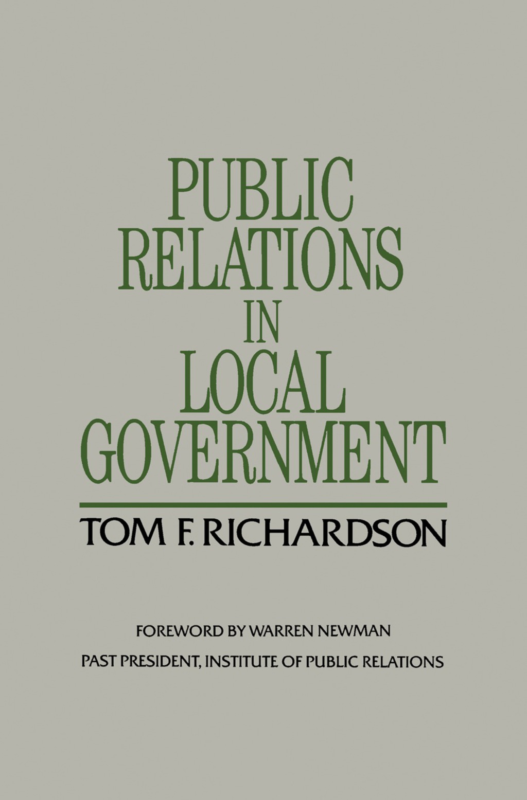 Public Relations in Local Government  â€“ PDF/EPUB Version Downloadable