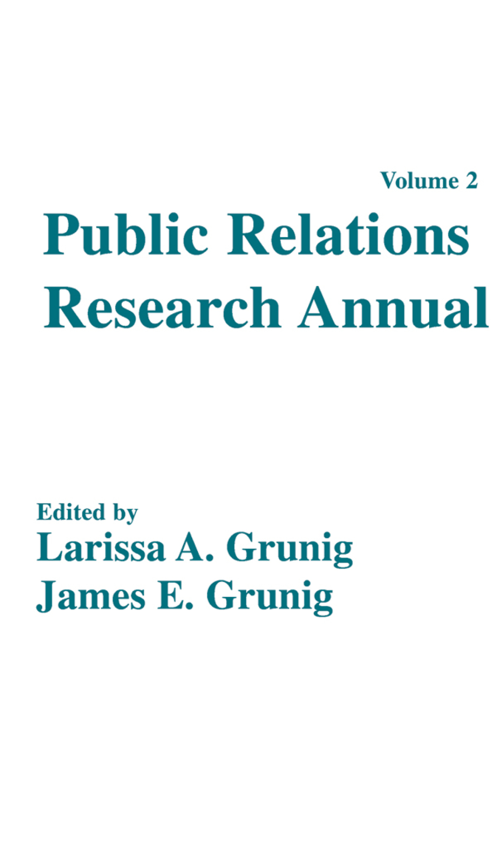 Public Relations Research Annual Volume 2 1st Edition â€“ PDF/EPUB Version Downloadable