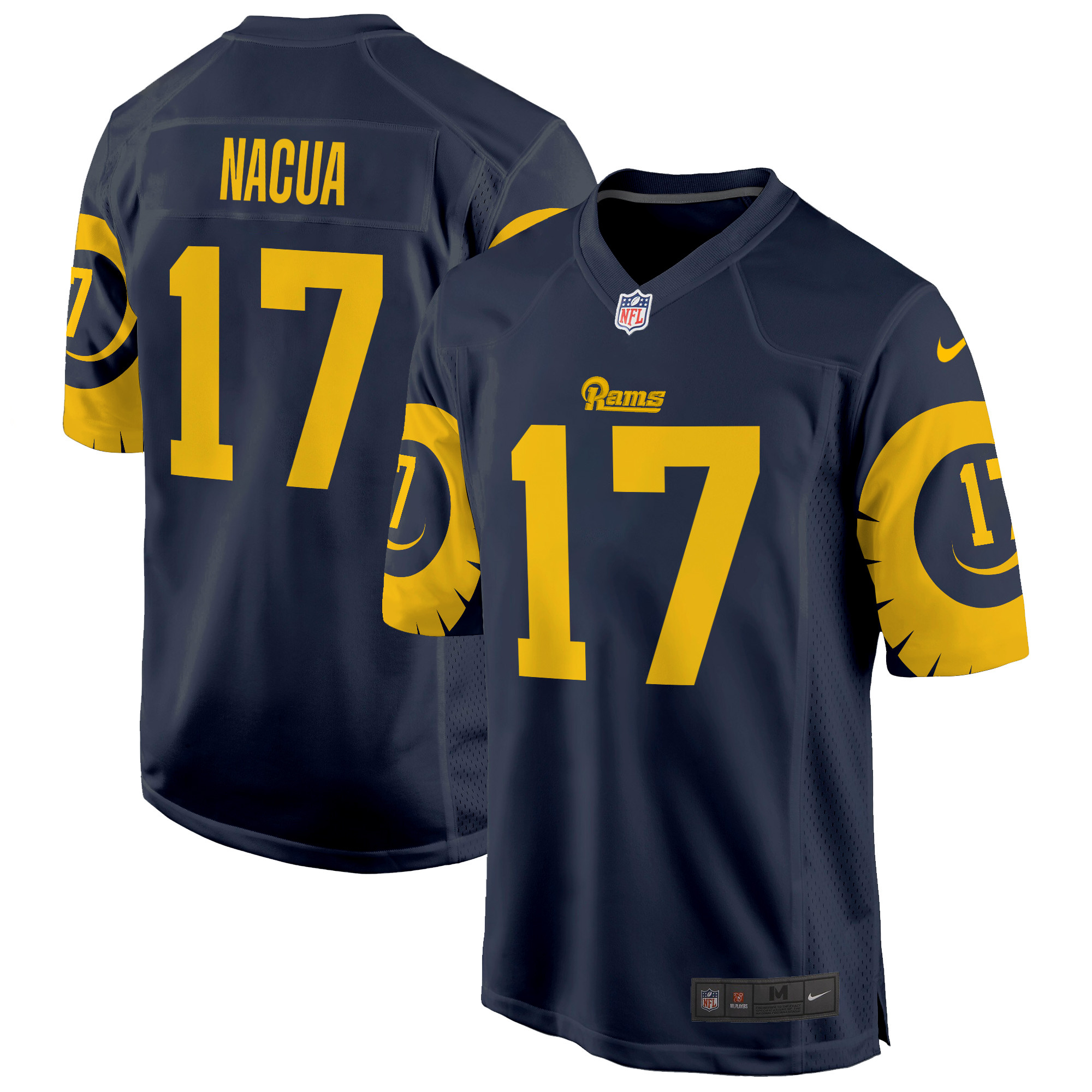 Puka Nacua Men's Los Angeles Rams Special Game Navy Jersey - All Stitched