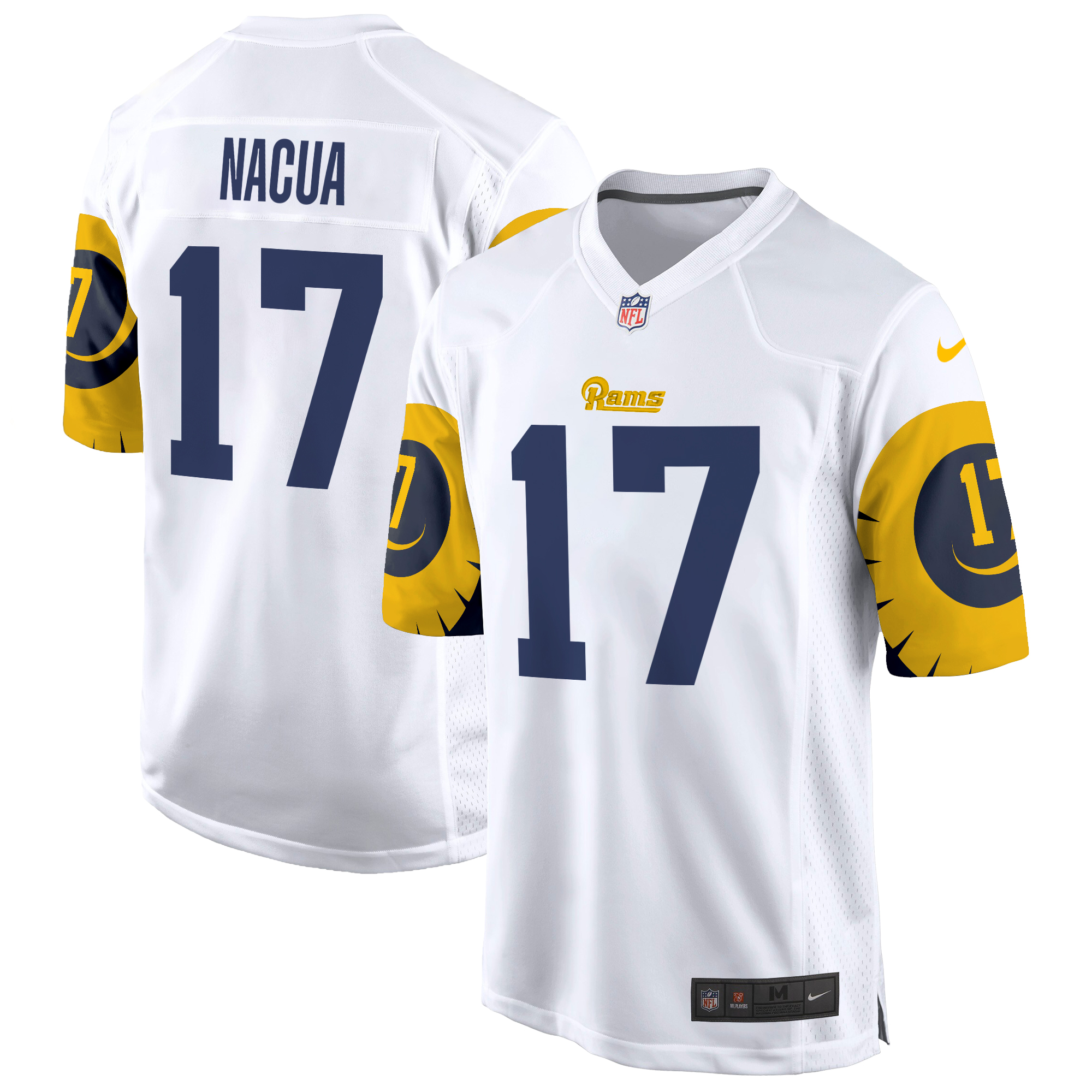 Puka Nacua Men's Los Angeles Rams Special Game White Jersey - All Stitched