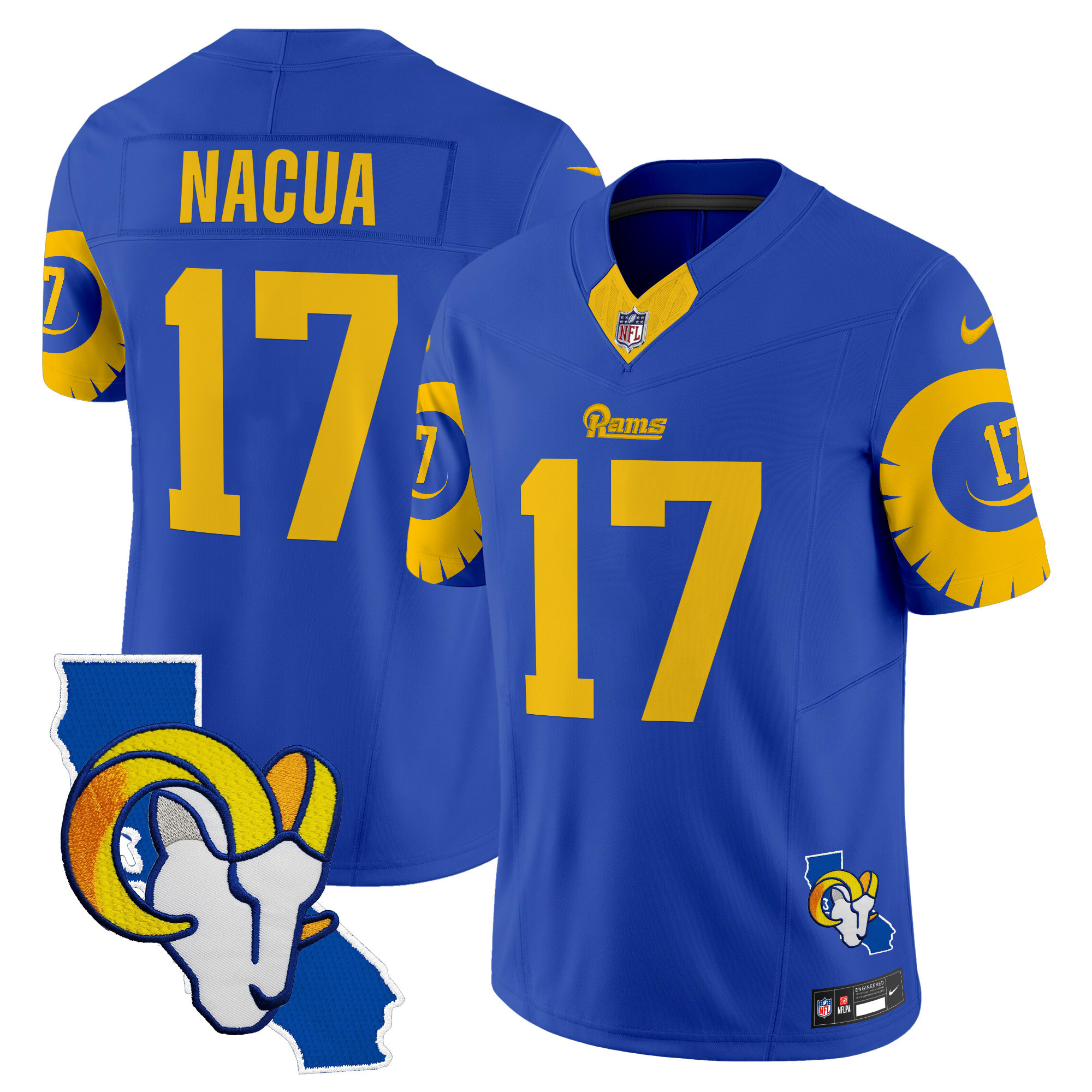 Puka Nacua Men's Los Angeles Rams Special Vapor Limited Royal Jersey - All Stitched