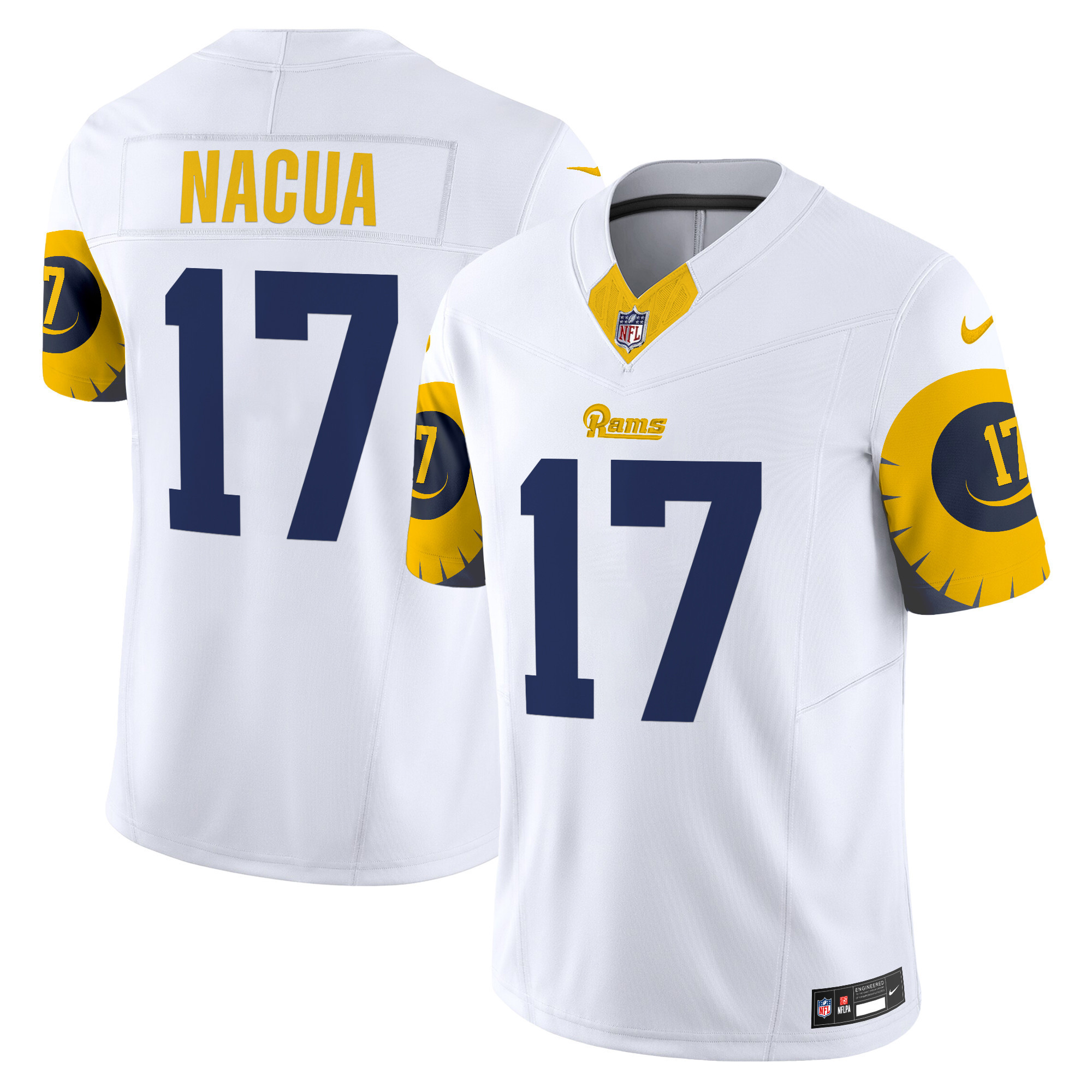 Puka Nacua Men's Los Angeles Rams Special Vapor Limited White Jersey - All Stitched