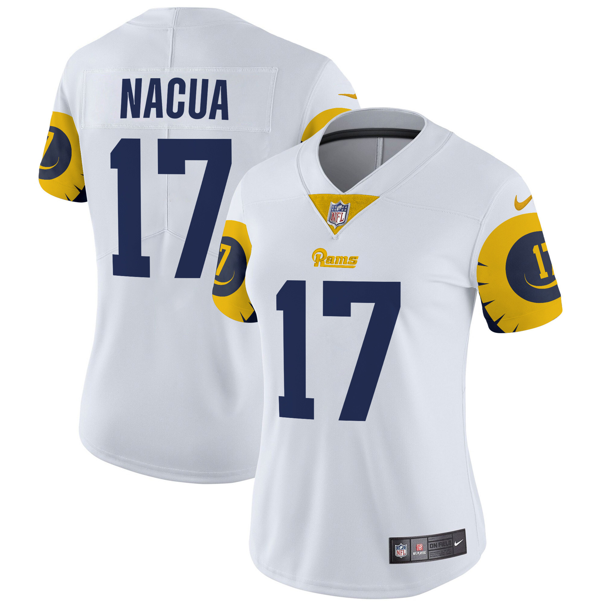 Puka Nacua Women's Los Angeles Rams Special Vapor Limited White Jersey - All Stitched