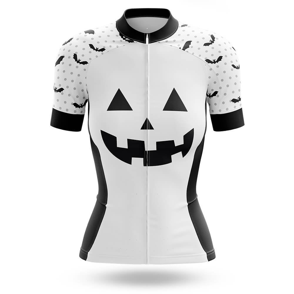 Pumpkin Face - White - Women's Cycling Jersey Only