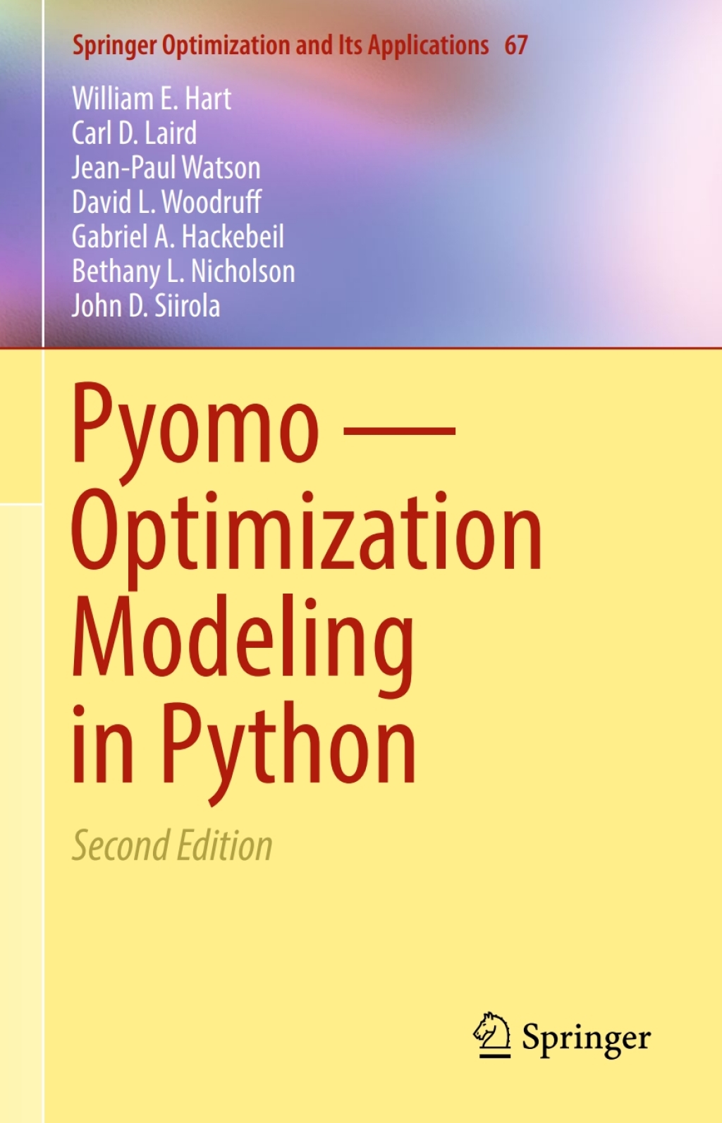 Pyomo â€” Optimization Modeling in Python 2nd Edition â€“ PDF/EPUB Version Downloadable