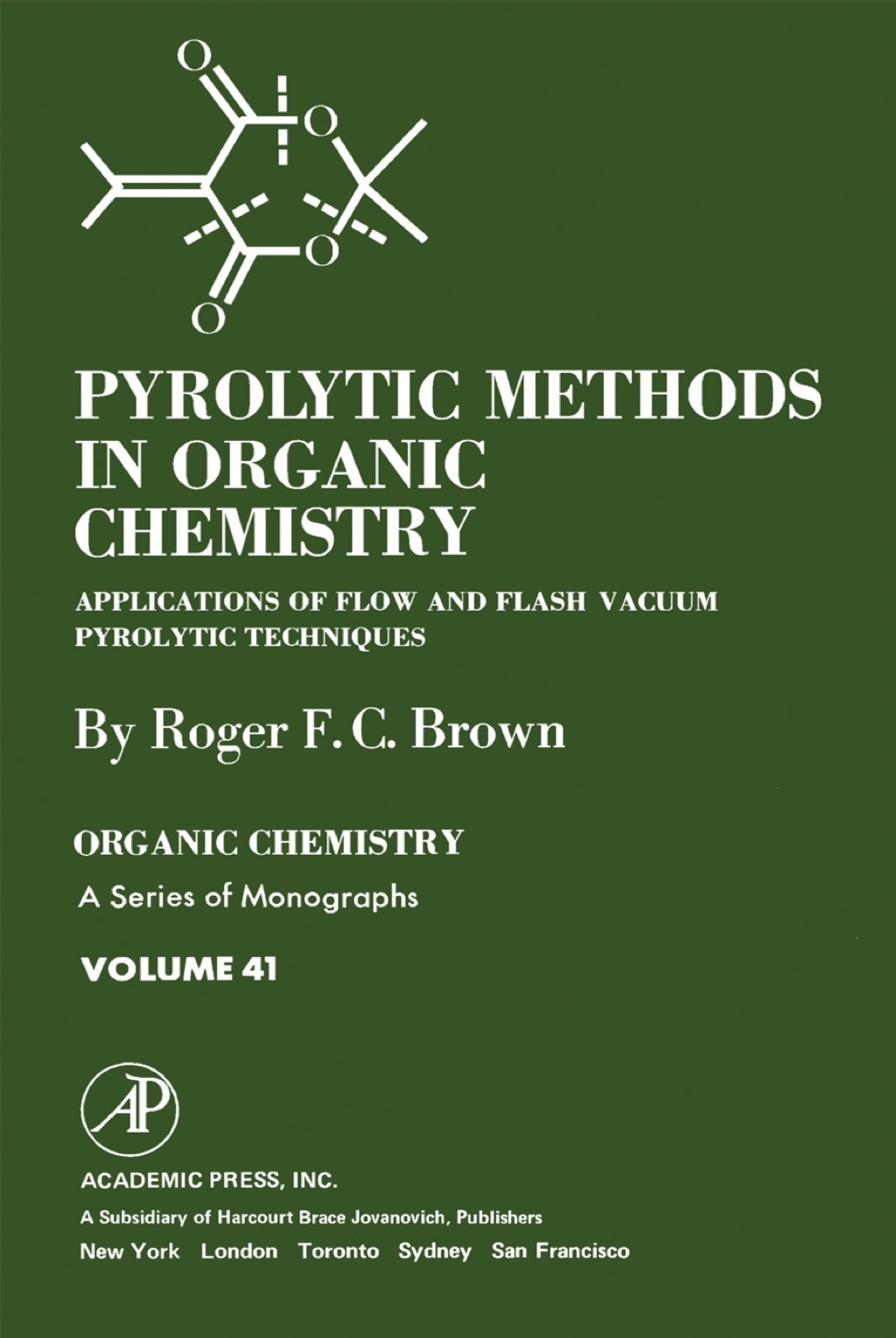 Pyrolytic Methods in Organic Chemistry: Application of Flow and Flash Vacuum Pyrolytic Techniques  â€“ PDF/EPUB Version Downloadable