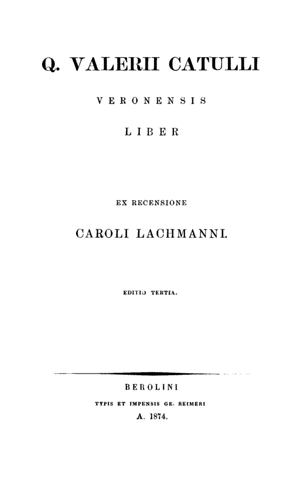 Q. Valerii Catulli Veronensis Liber 3rd Edition â€“ PDF/EPUB Version Downloadable