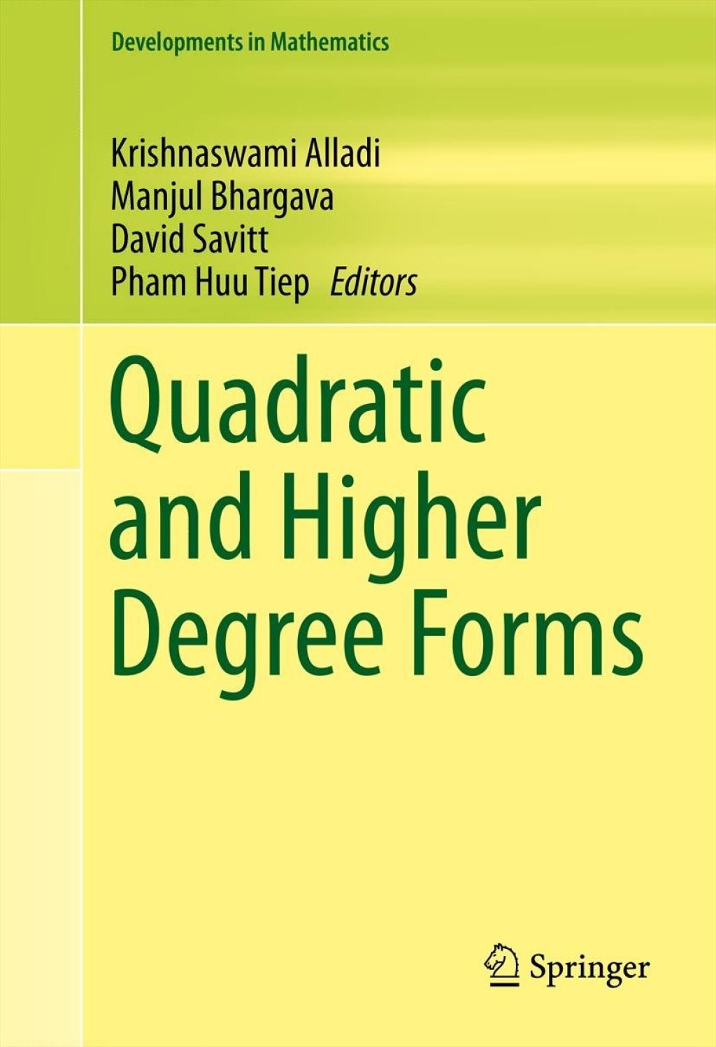 Quadratic and Higher Degree Forms  â€“ PDF/EPUB Version Downloadable