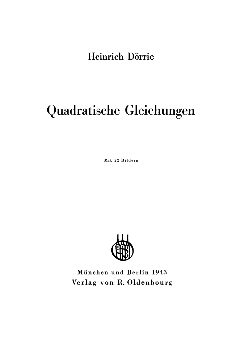 Quadratische Gleichungen 1st Edition â€“ PDF/EPUB Version Downloadable