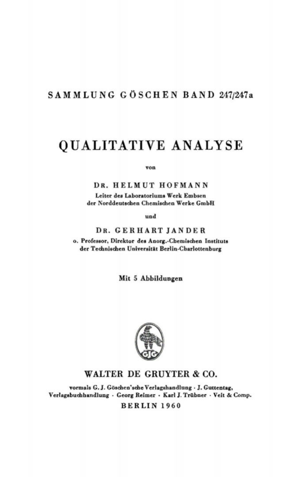 Qualitative Analyse 1st Edition â€“ PDF/EPUB Version Downloadable