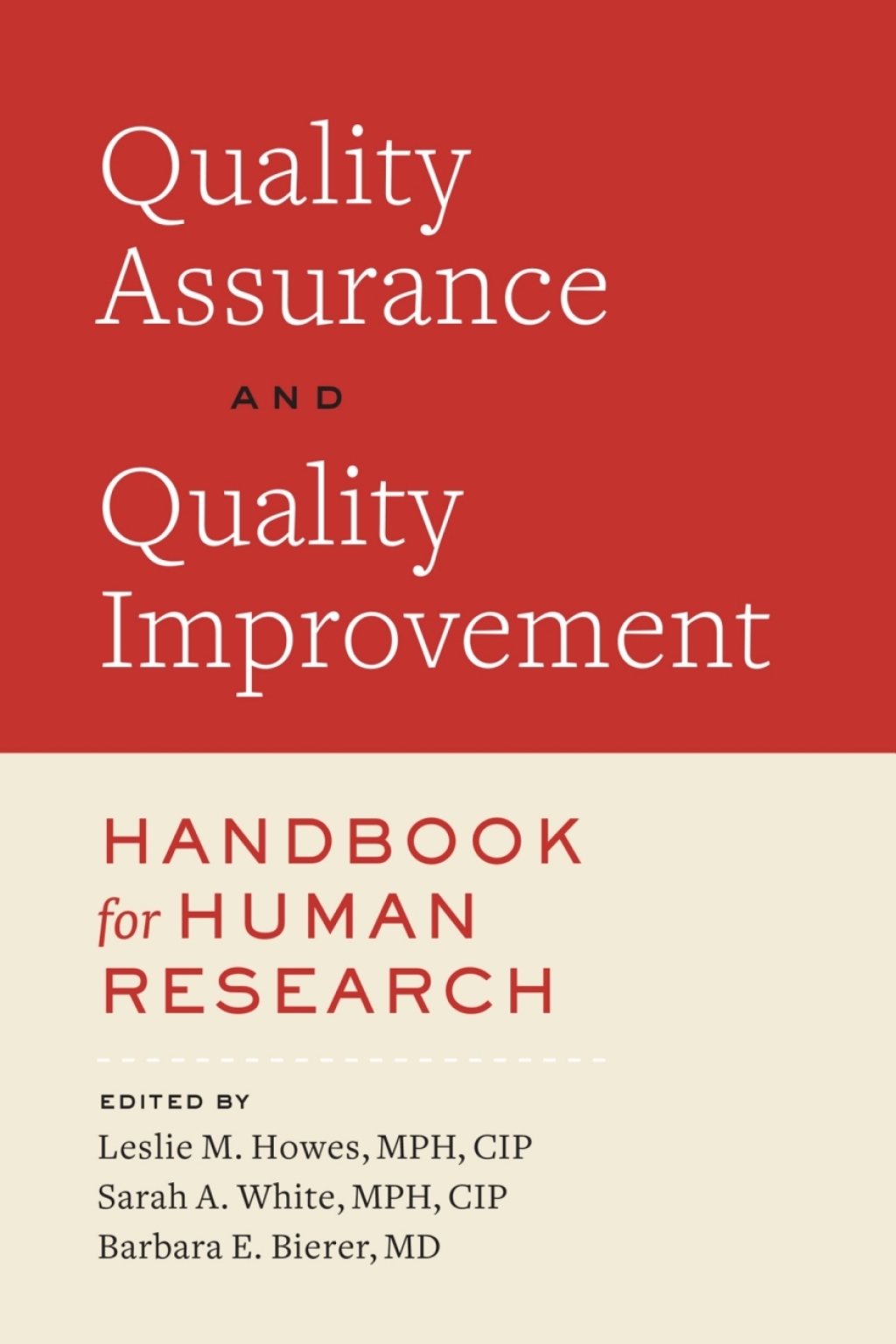 Quality Assurance and Quality Improvement Handbook for Human Research  â€“ PDF/EPUB Version Downloadable