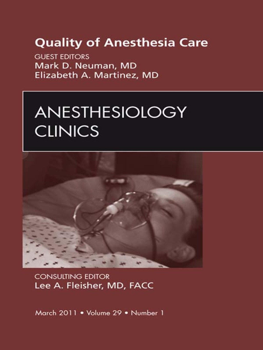 Quality of Anesthesia Care, An Issue of Anesthesiology Clinics  â€“ PDF/EPUB Version Downloadable
