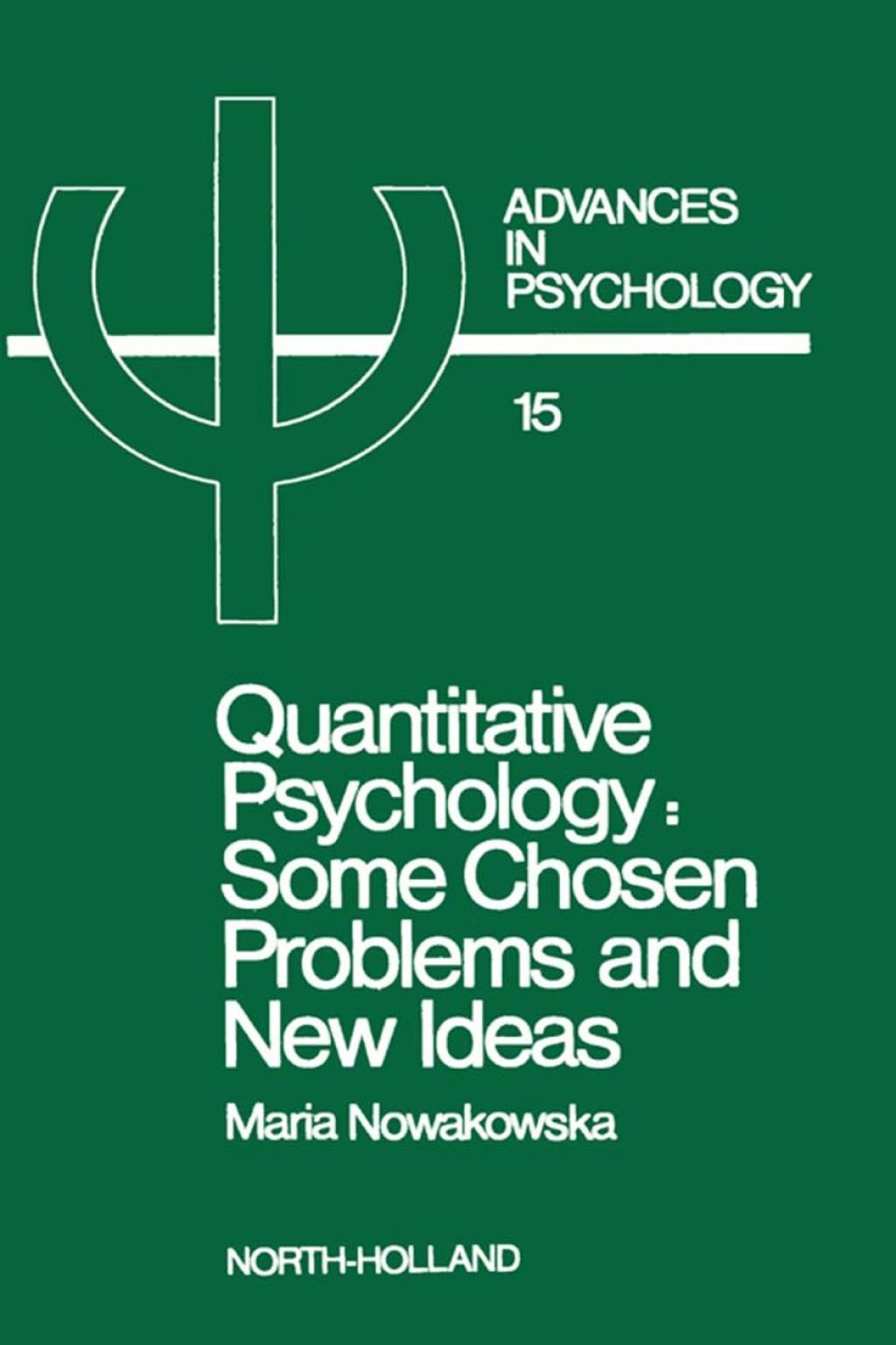 Quantitative Psychology: Some Chosen Problems and New Ideas  â€“ PDF/EPUB Version Downloadable