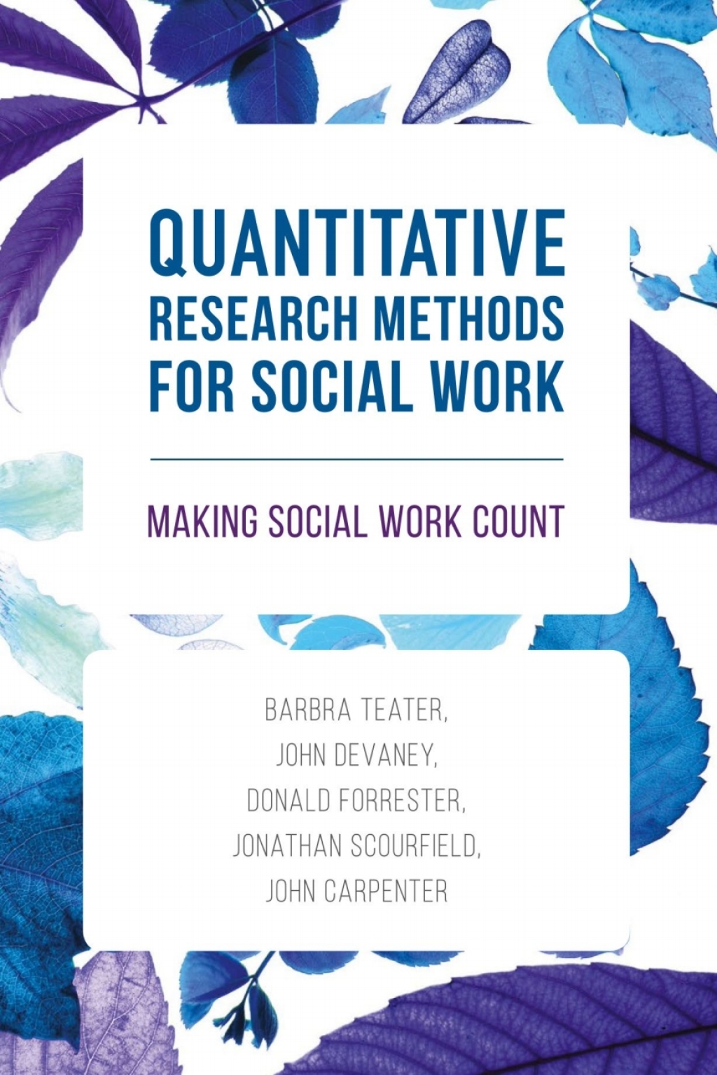 Quantitative Research Methods for Social Work Making Social Work Count 1st Edition â€“ PDF/EPUB Version Downloadable