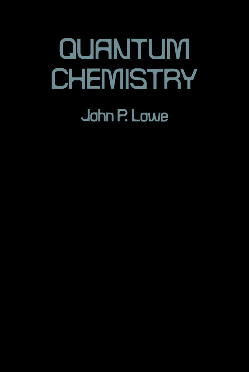 Quantum Chemistry 1st Edition â€“ PDF/EPUB Version Downloadable