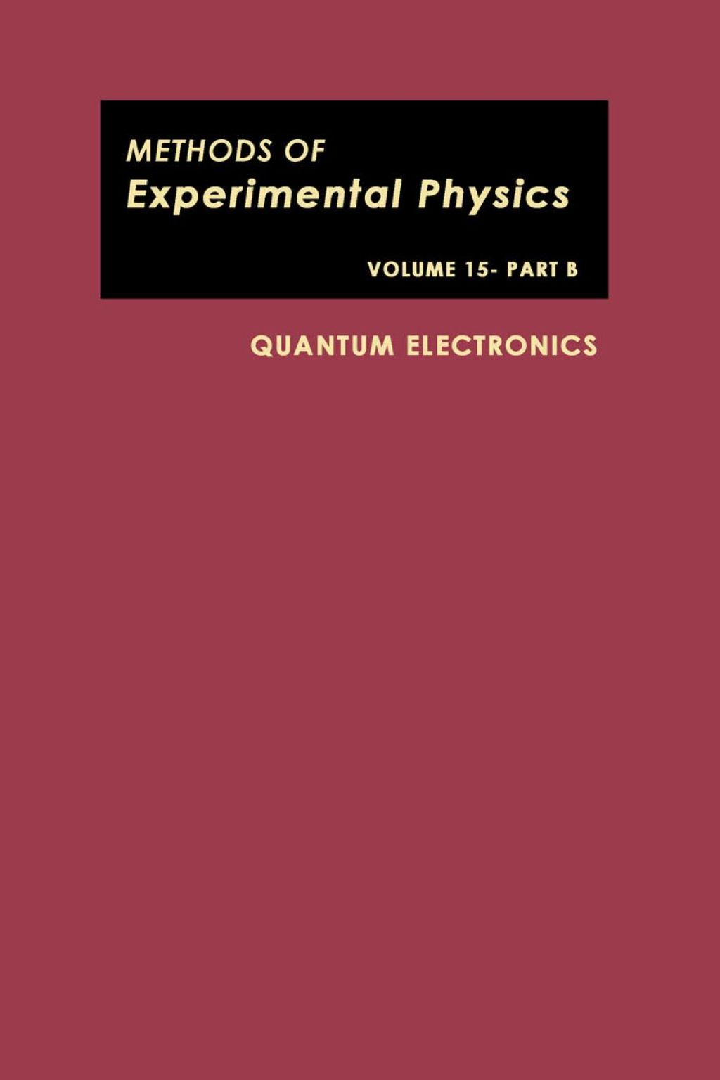 Quantum Electronics  â€“ PDF/EPUB Version Downloadable