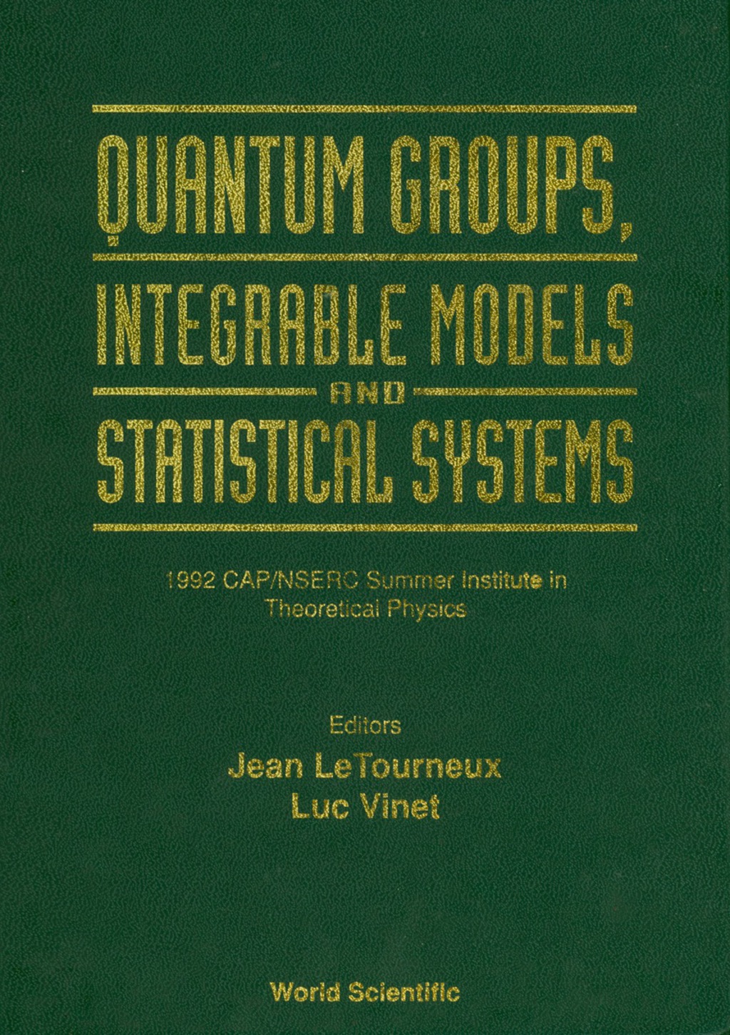 Quantum Groups, Integrable Models And Statistiacal Systems  â€“ PDF/EPUB Version Downloadable