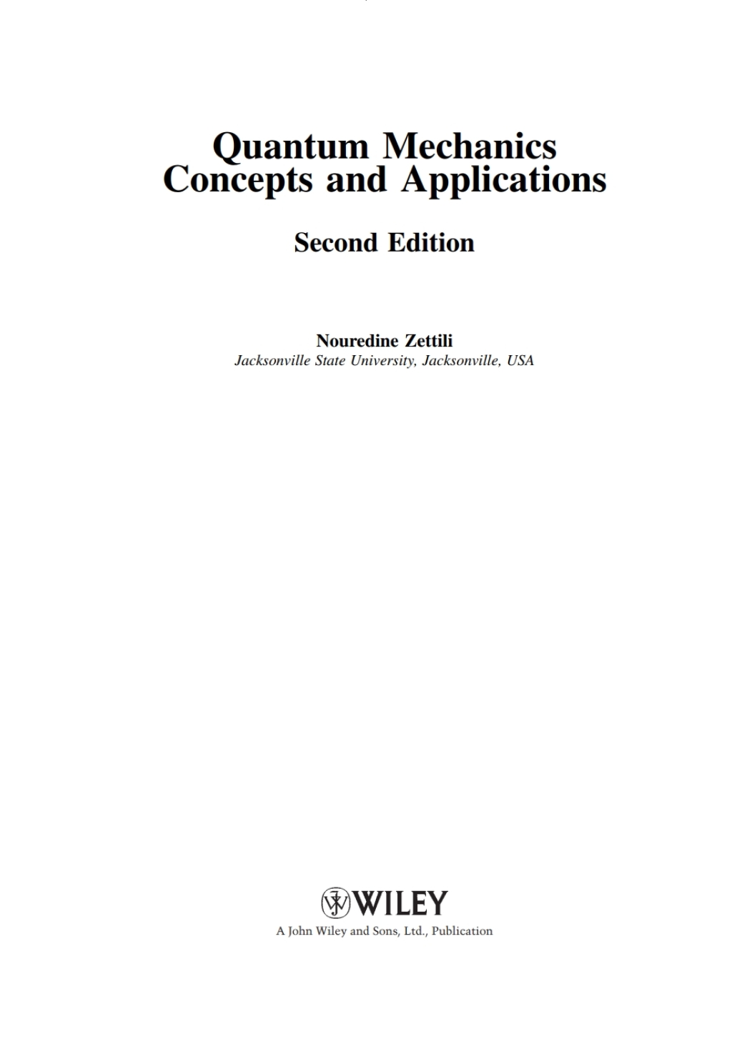 Quantum Mechanics: Concepts and Applications, 2nd Edition Concepts and Applications 1st Edition â€“ PDF/EPUB Version Downloadable