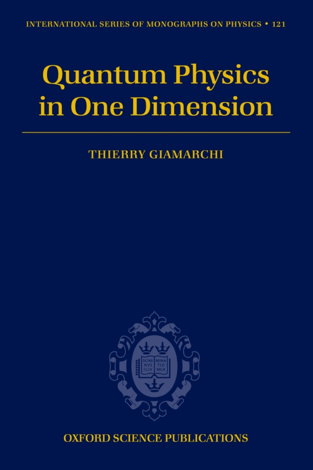 Quantum Physics in One Dimension  â€“ PDF/EPUB Version Downloadable