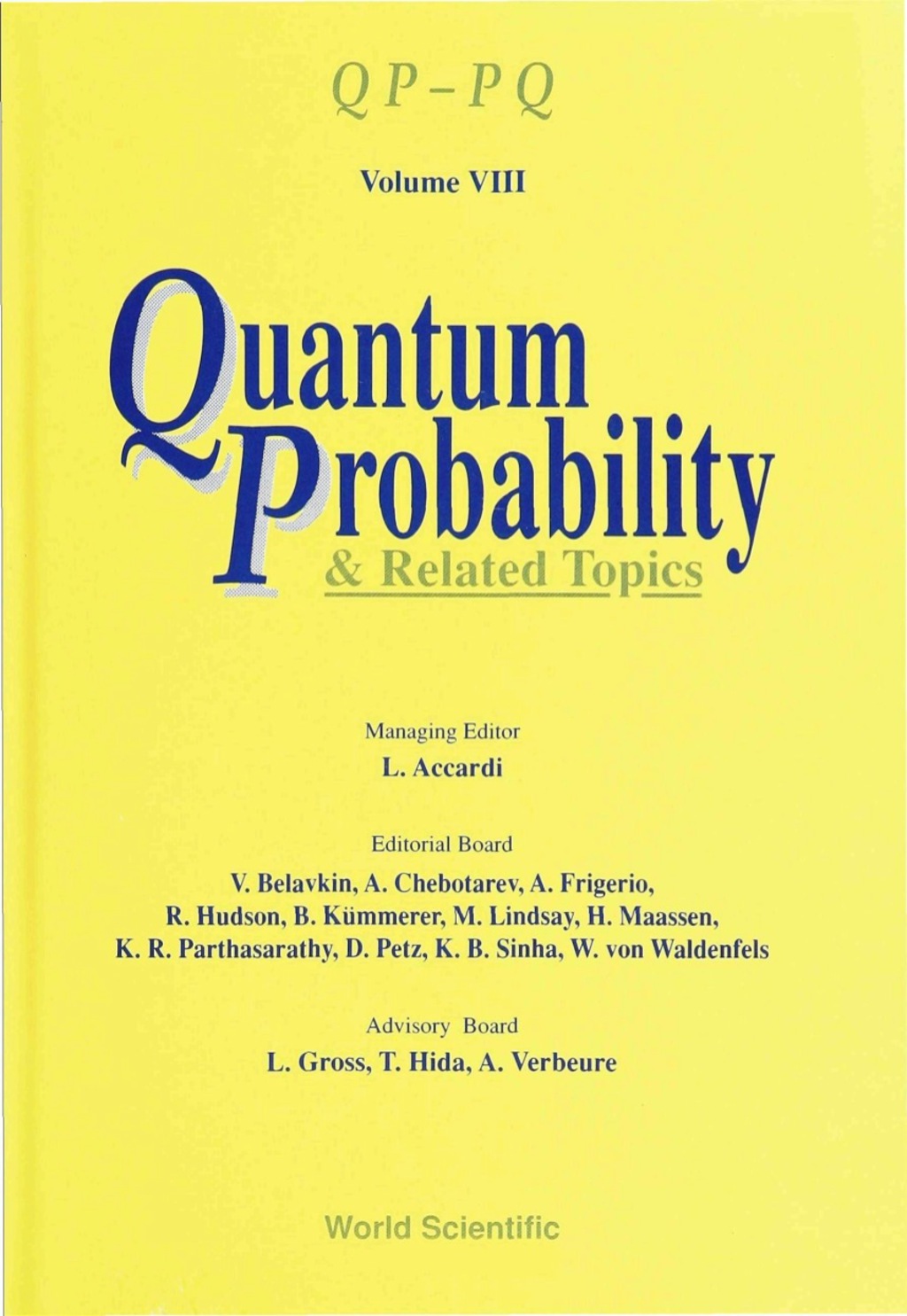 Quantum Probability And Related Topics: Volume Viii 1st Edition â€“ PDF/EPUB Version Downloadable