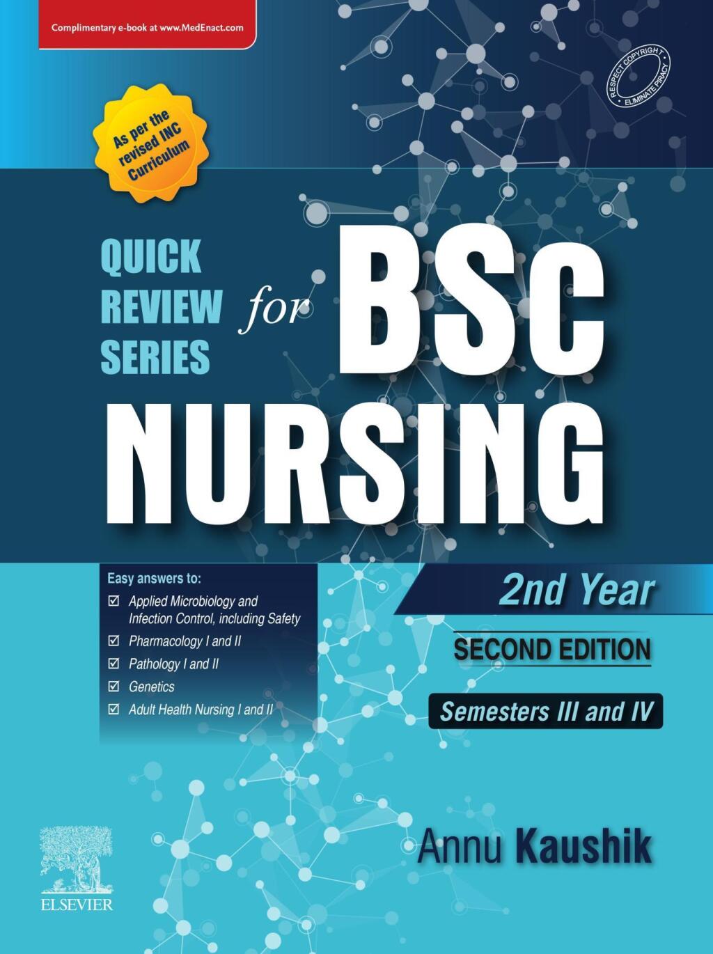 Quick Review Series for B.Sc. Nursing: 2nd Year 2nd Edition - (PDF/EPUB Version)