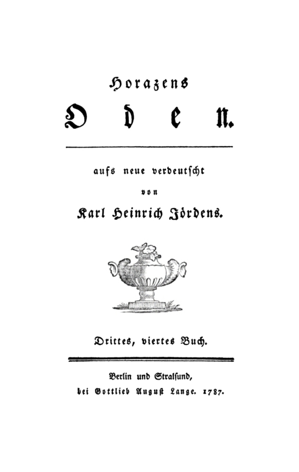 Quintus Horatius Flaccus: Horazens Oden. Buch 3, 4 1st Edition â€“ PDF/EPUB Version Downloadable