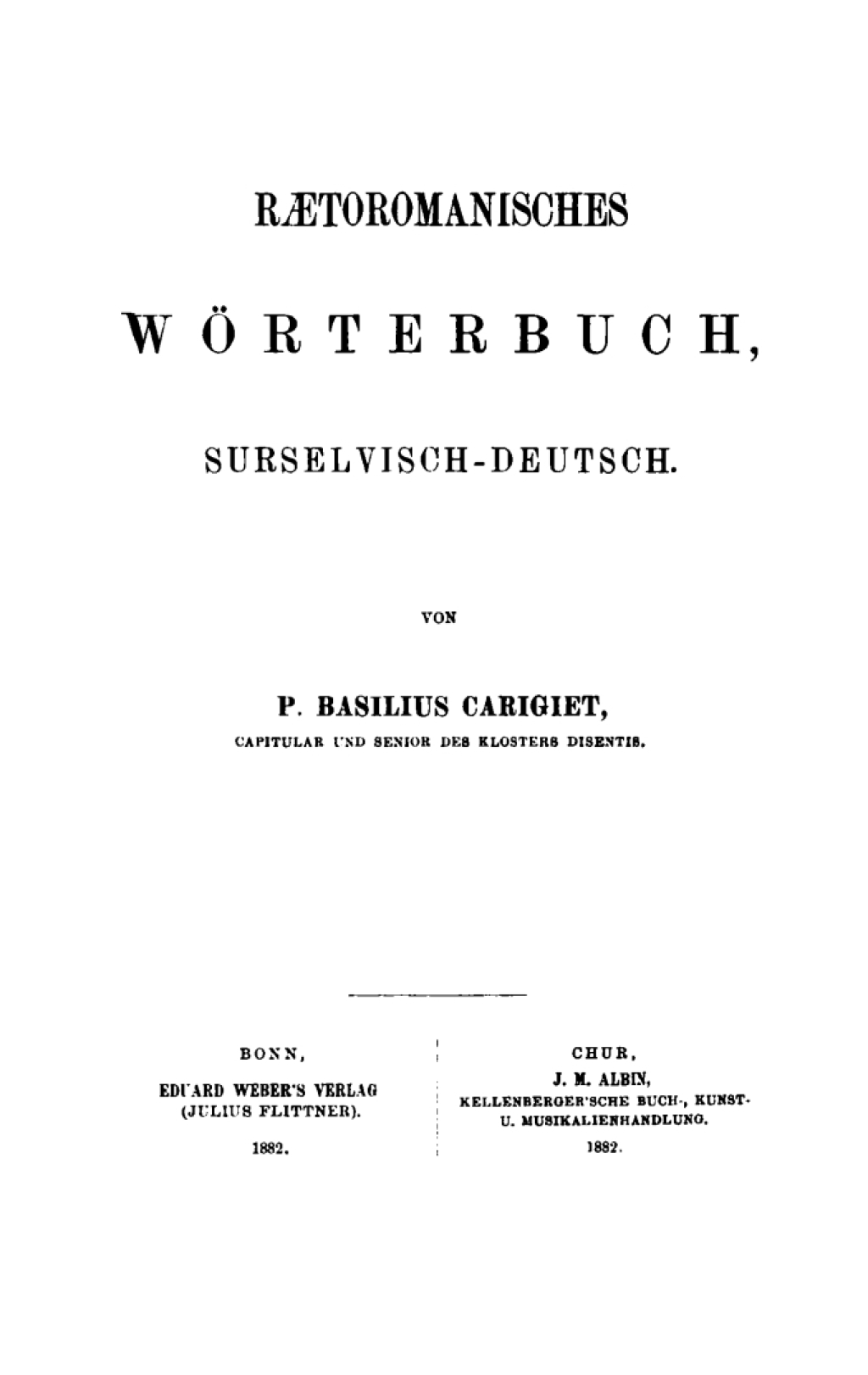 Raetoromanisches WÃ¶rterbuch, surselvisch-deutsch 1st Edition â€“ PDF/EPUB Version Downloadable