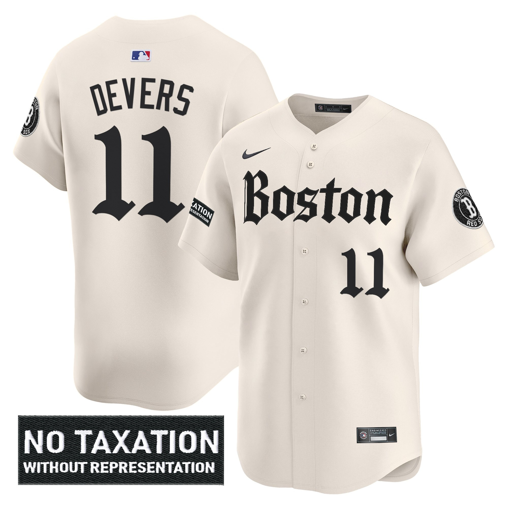 Rafael Devers Men's Boston Red Sox 'Retro Newspaper Edition' Vapor Premier Limited Retro Newspaper Jersey - All Stitched