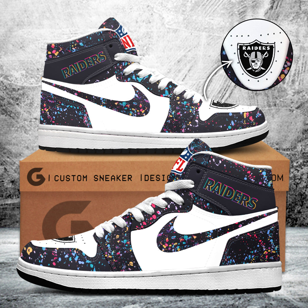 Raiders Crucial Catch 2025 AJ1 Fan Sneaker