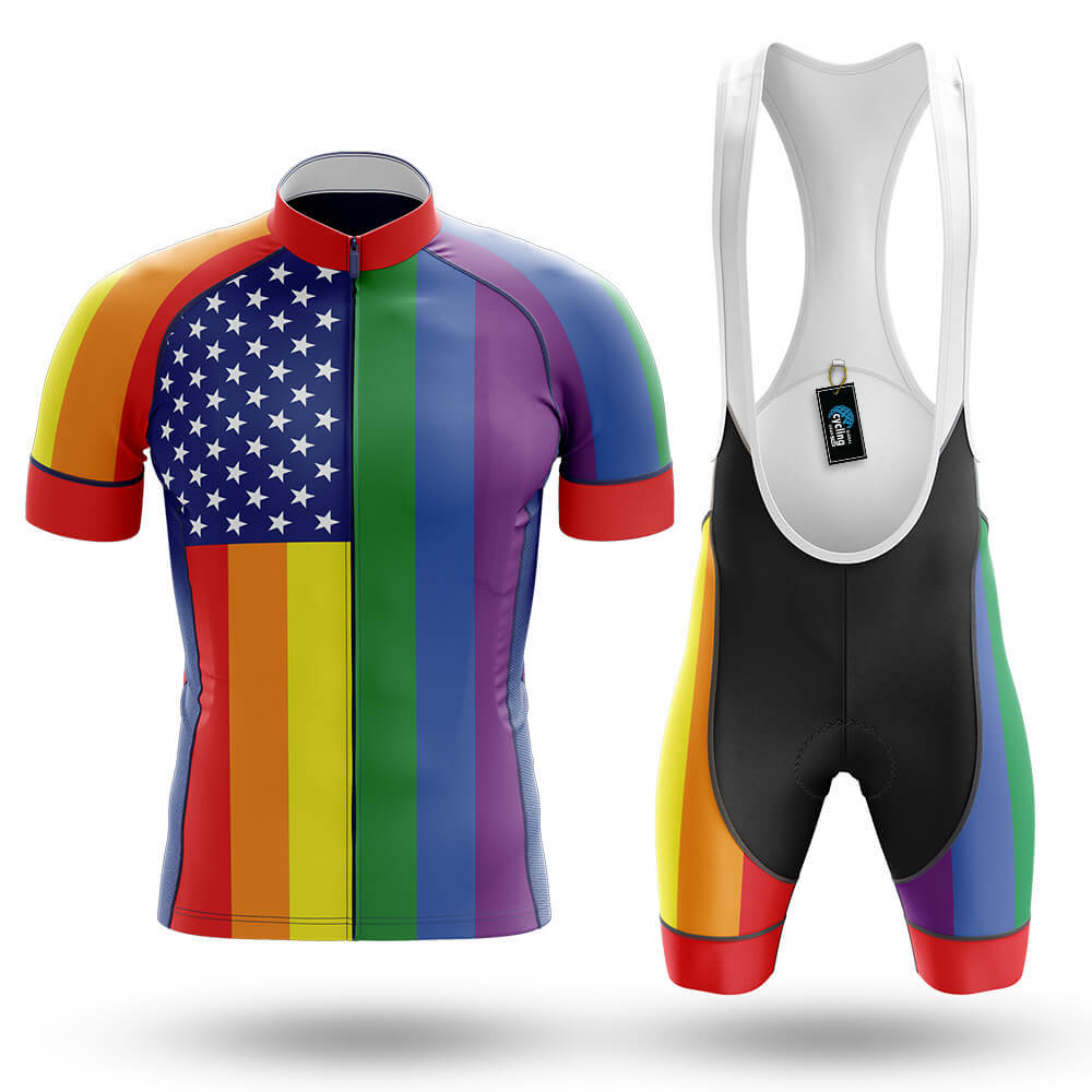 Rainbow Flag USA - Men's Cycling Full Set
