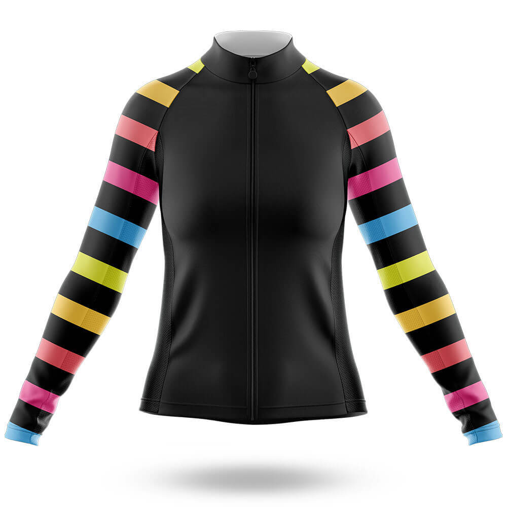 Rainbow Stripes - Women's Cycling Long Sleeve Jersey