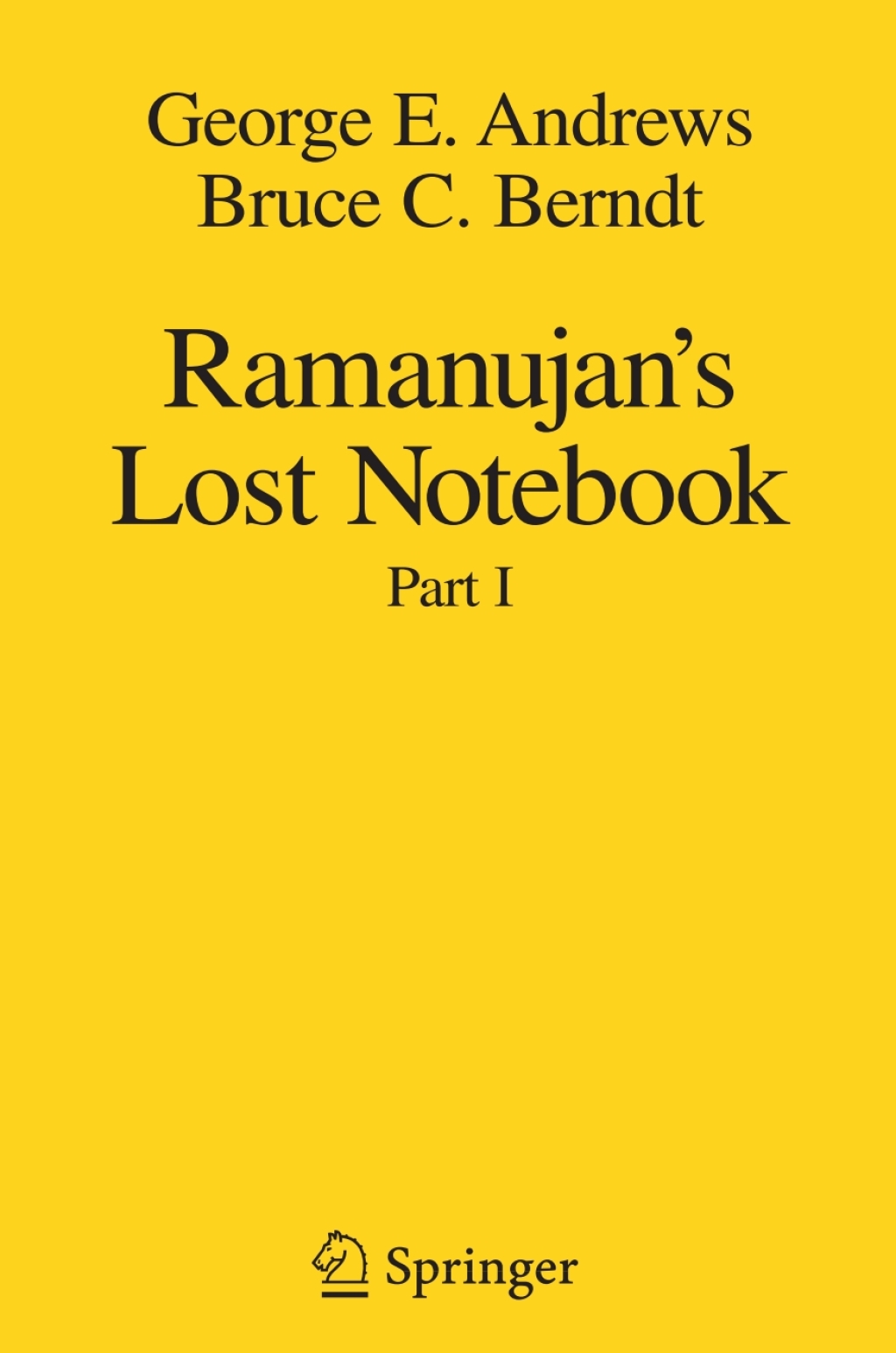 Ramanujan's Lost Notebook Part I  â€“ PDF/EPUB Version Downloadable