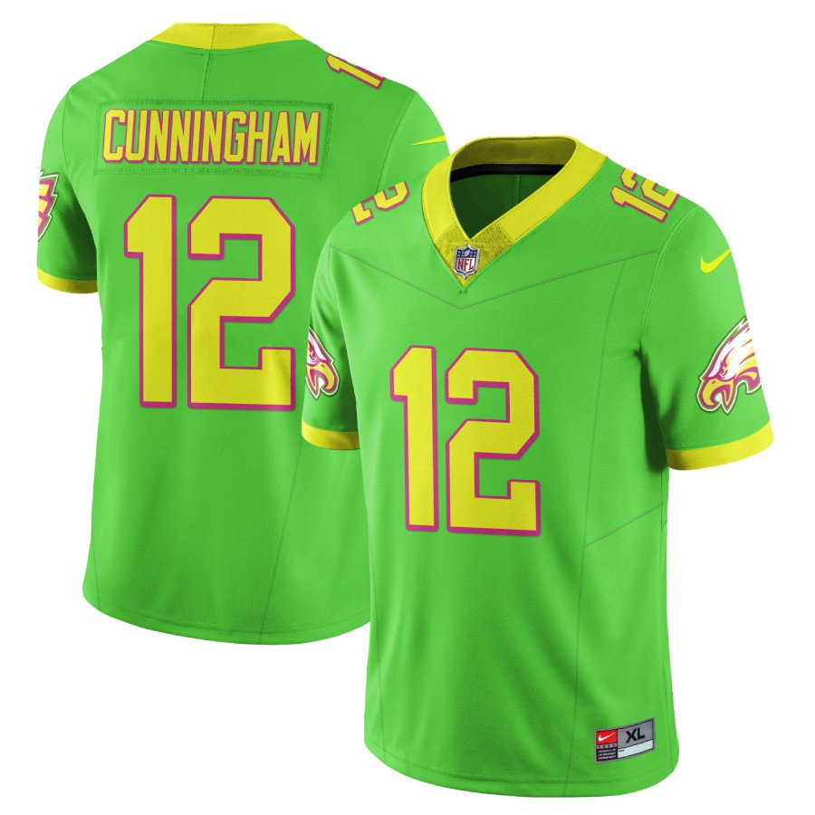 Randall Cunningham Men's Philadelphia Eagles City Edition Vapor Limited Bright Green Jersey - All Stitched
